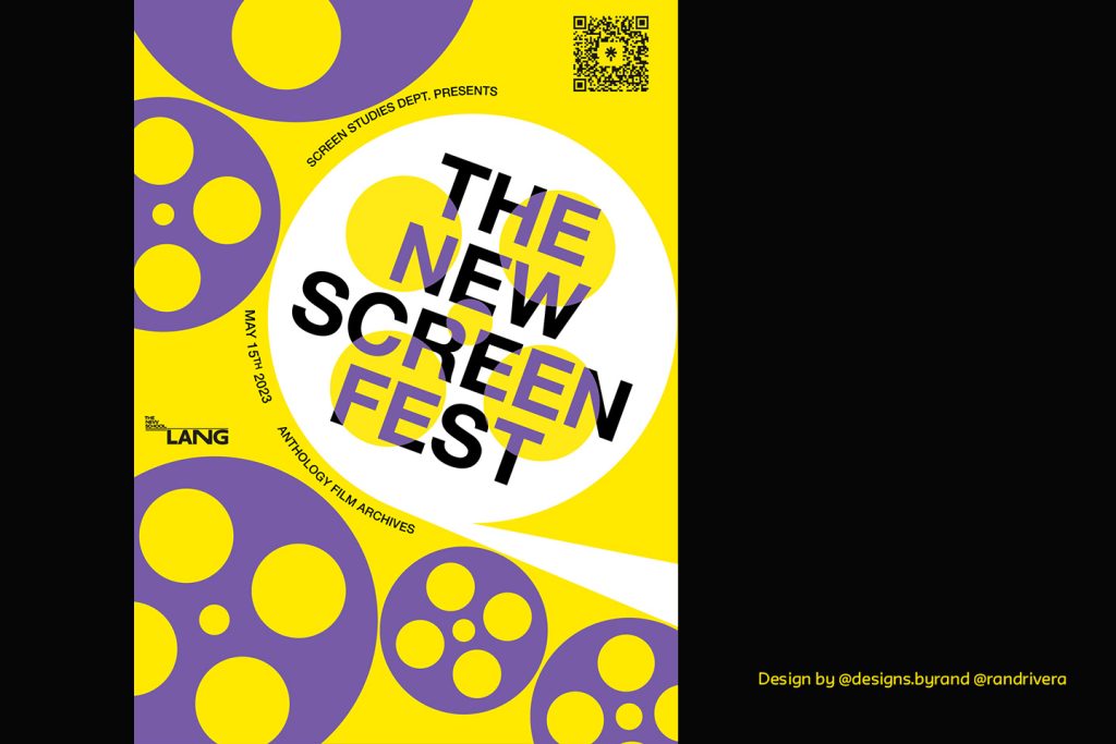 Poster featuring festival title and film reels