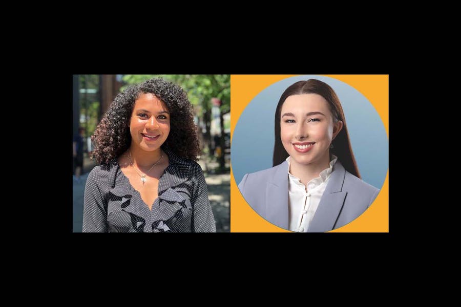 Headshots of Michelle Mason and Bernadette DeVito